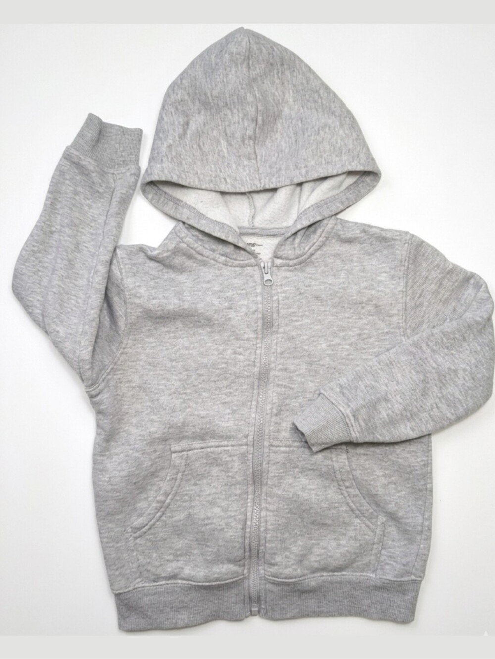 George Kids Grey Full Zip Hoodie Sweatshirt Size Small 6 Boys Girls Unisex